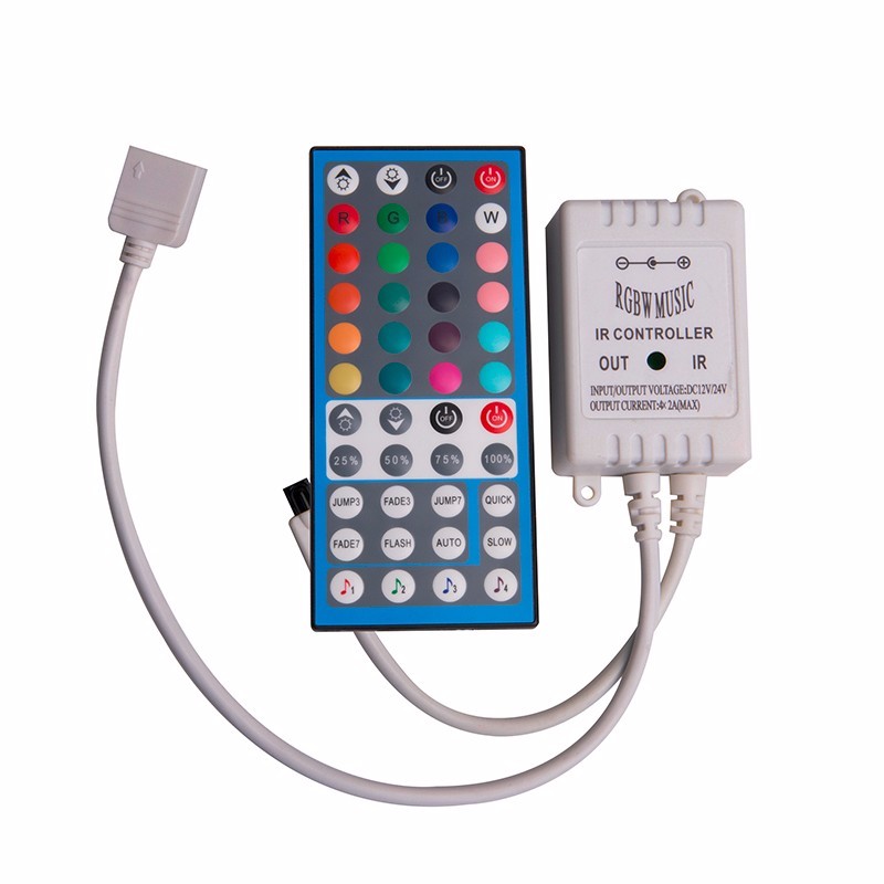 44鍵(jiàn)RGBW紅(hóng)外音樂LED控制器 44鍵(jiàn)RGBW紅(hóng)外音樂LED控制器