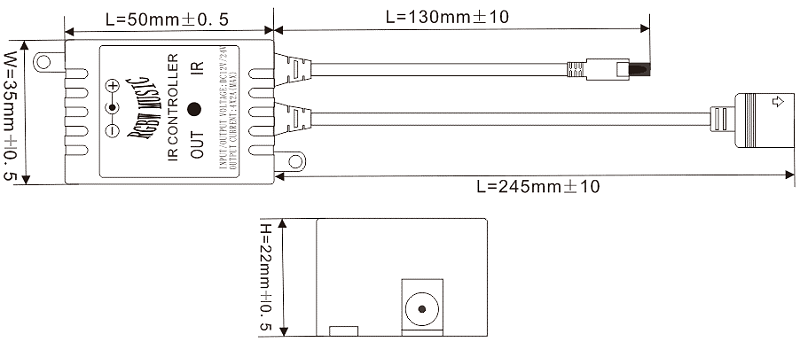 44鍵紅外LED音樂控制器